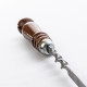 Stainless skewer 670*12*3 mm with wooden handle в Пензе