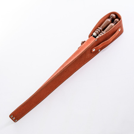 A set of skewers 670*12*3 mm in an orange leather case в Пензе