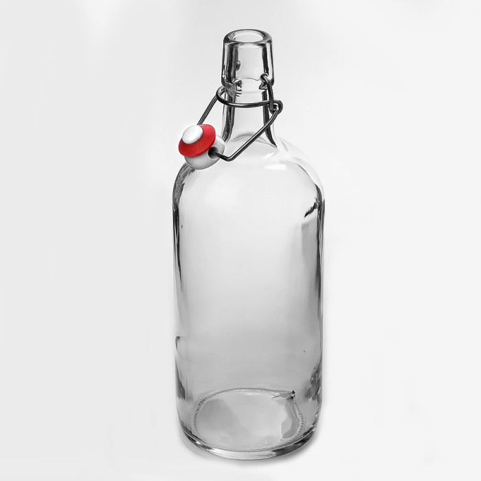 Бутылка бесцветная бугельная 1 литр в Пензе